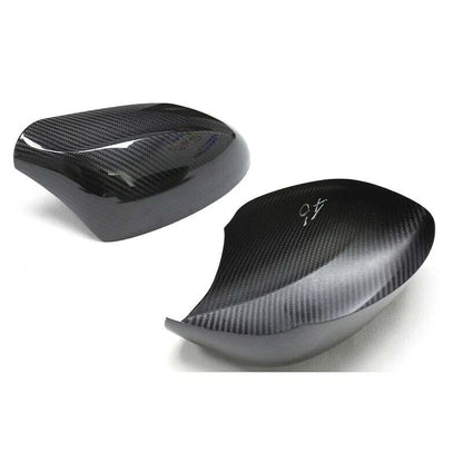 Real DRY Carbon Fiber Stick-on Side Mirror Caps Cover for BMW Z4 E89 2009-2016