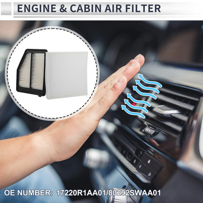 Engine Cabin Air Filter Combo for Honda Civic 1.8L (2012-2015)