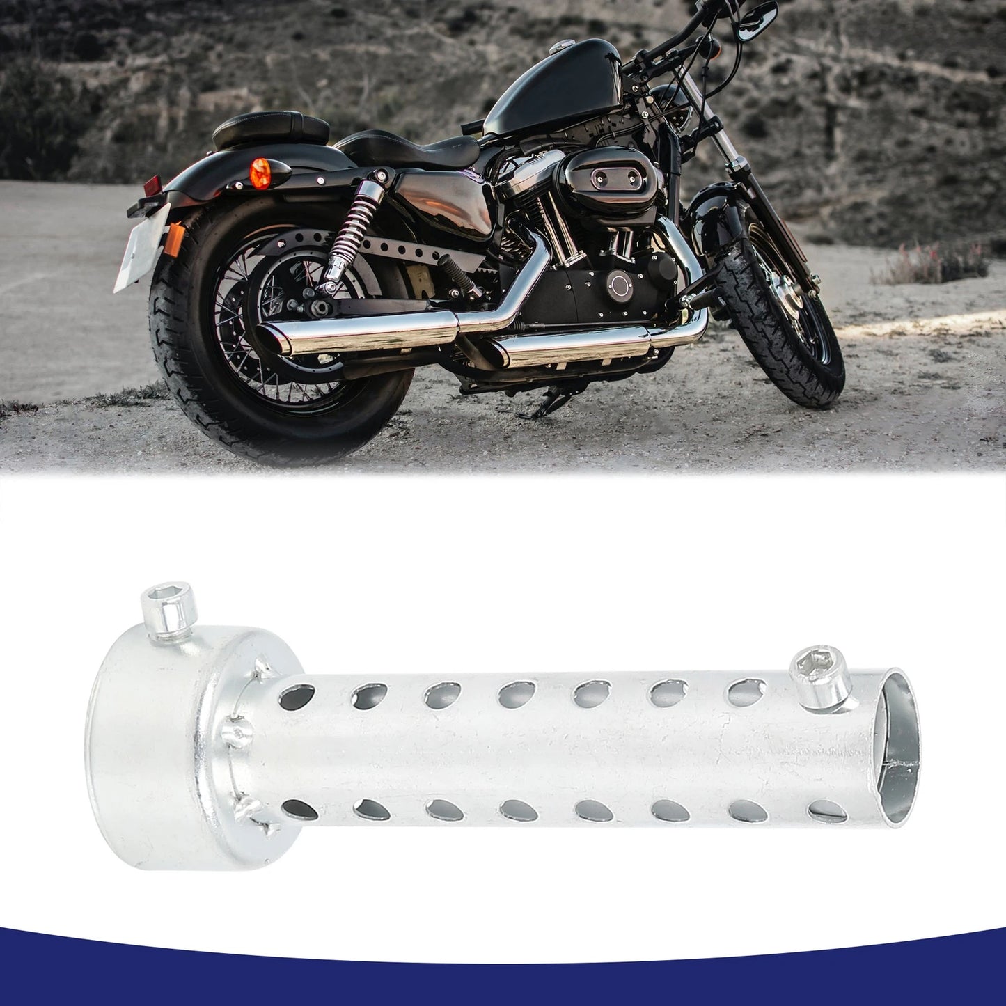 45mm / 1 x Exhaust Muffler Insert Baffle Pipe for Motorcycle