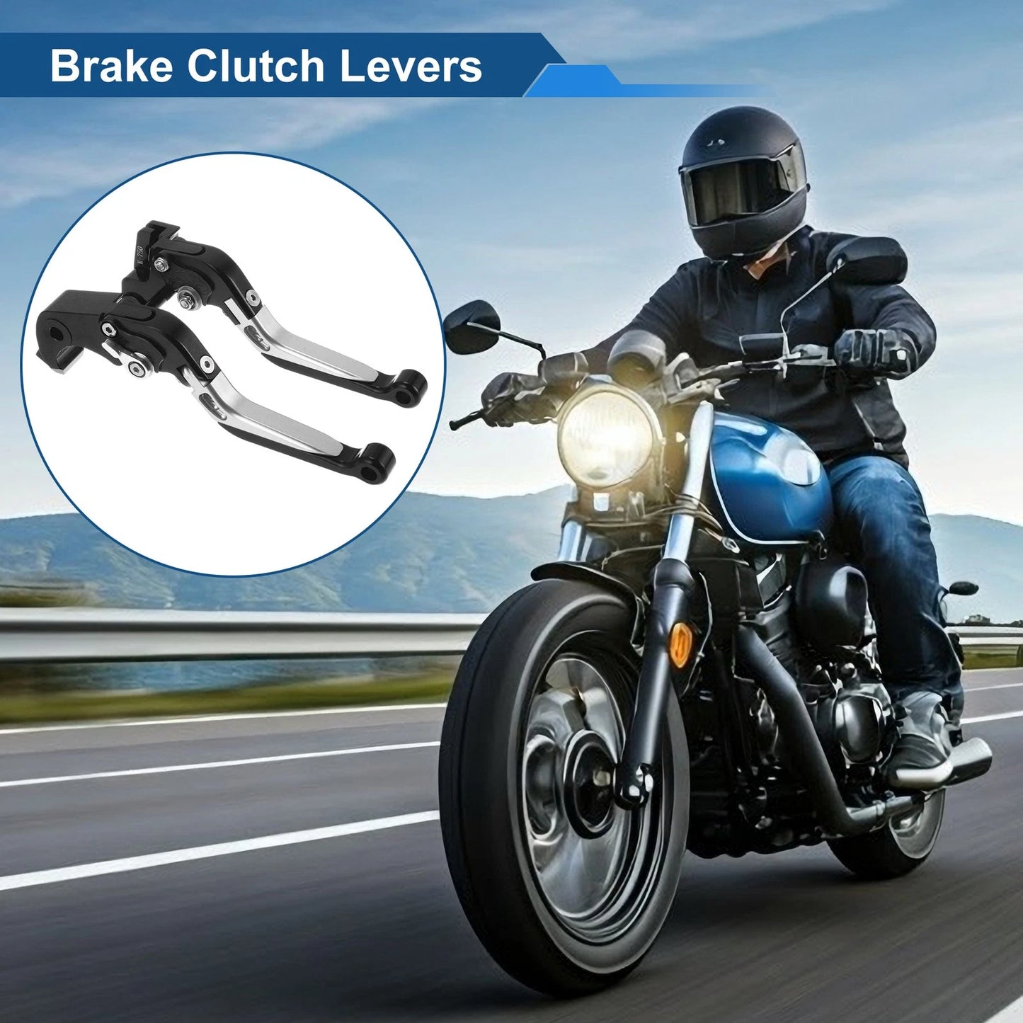 Lever / Adjustable Short Long / Brake Clutch Lever for Kawasaki Z1000SX (2017–2020)