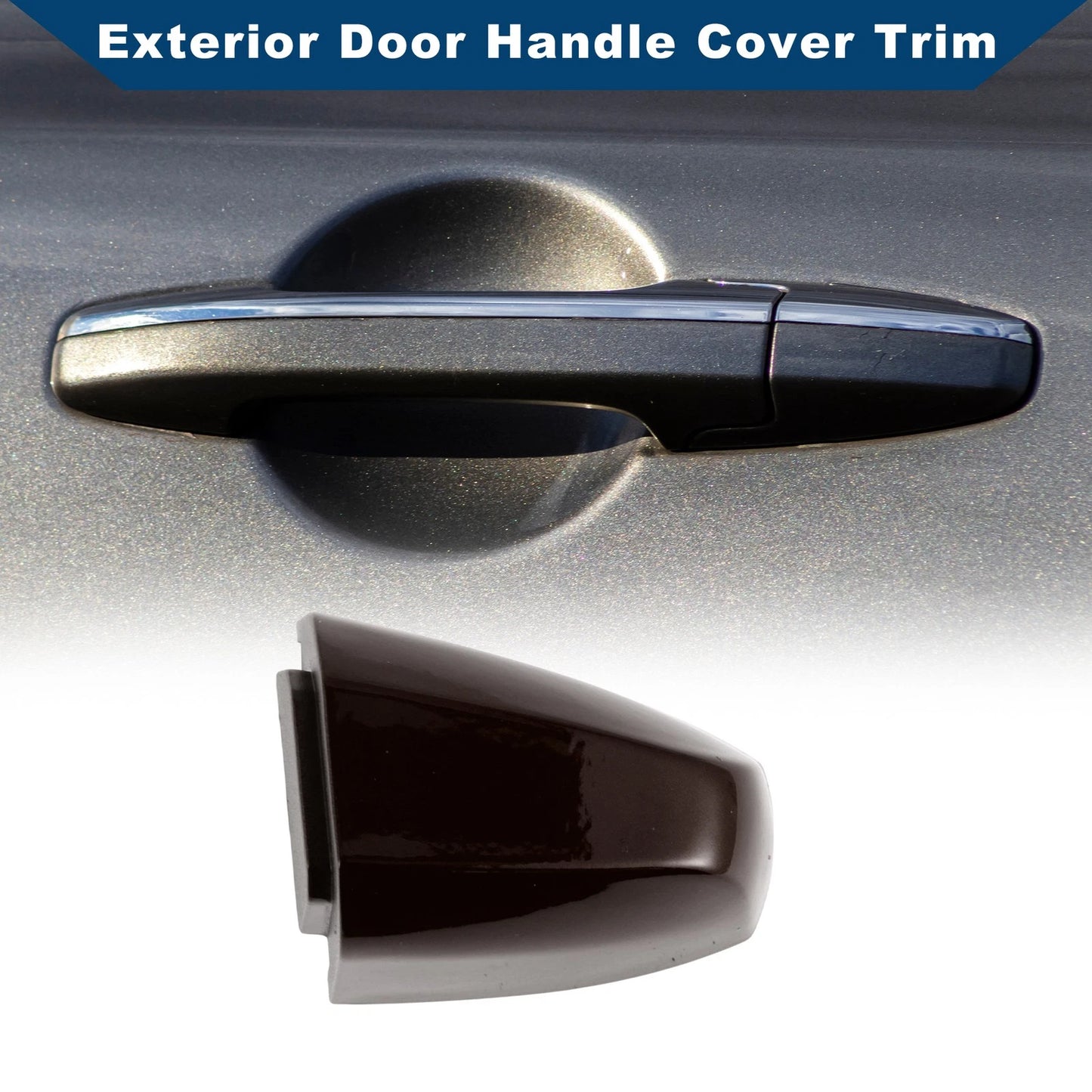 Exterior Door Handle Cover Trim for BMW X1 X5 X6 2014-2019 ( Brown ABS)