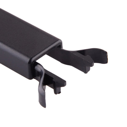 Black Adjustable Rearview Mirror Wire Cover for Car (3-6 inch)