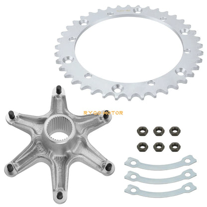 2 x Rear Axle Sprocket Hub Collar And Bolts for Yamaha Blaster