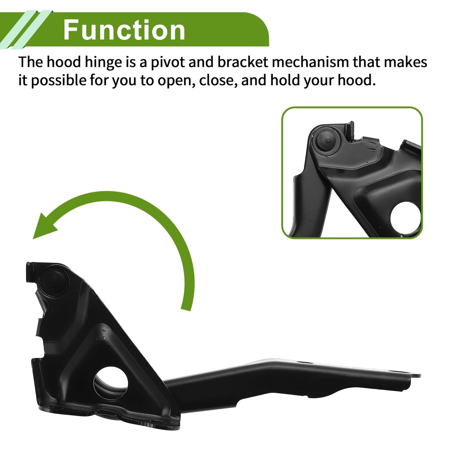Bonnet Hinges for Toyota RAV4 2006-2014 Front Bonnet Bracket 2 x Covers