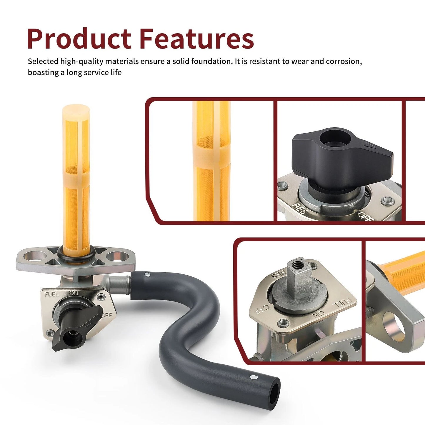 Fuel Valve Petcock w/ Line for Honda TRX450ER/TRX450R 2004-2007