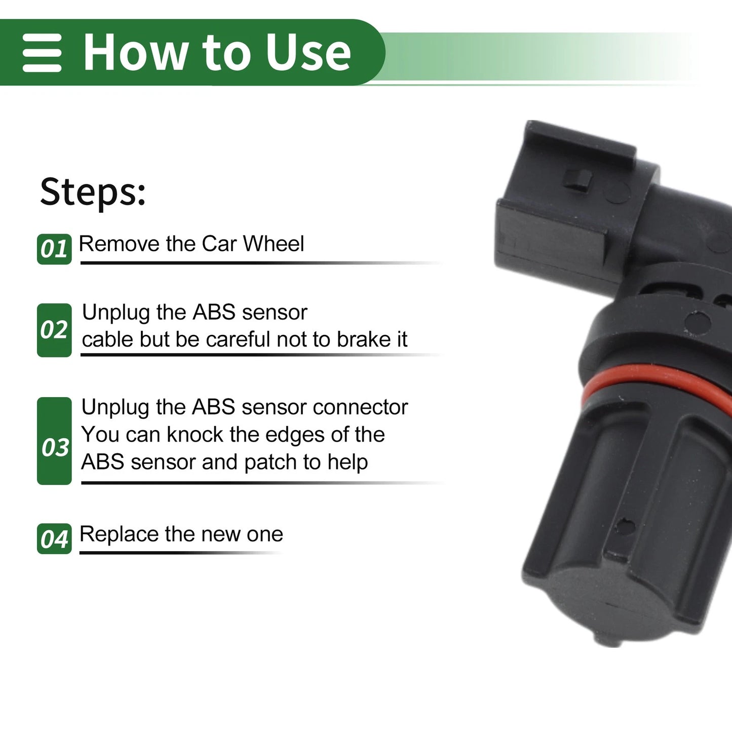 ABS Wheel Speed Sensor for Ford F-250 (2005-2016) 1 Pcs