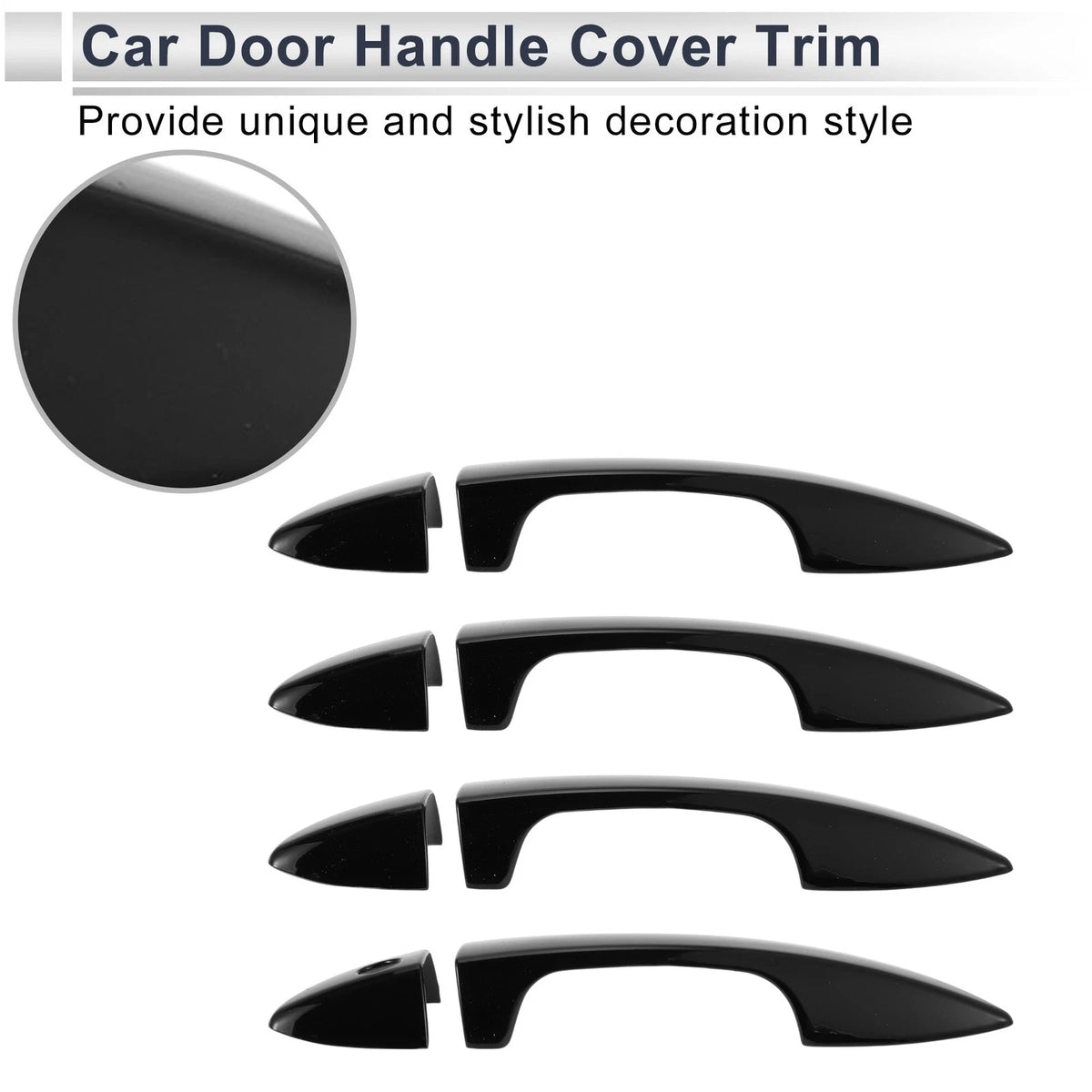 Door Handle Cover Trim for Toyota Corolla (2014-2019) - Durable Black Trim