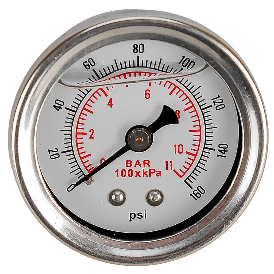 1/8" NPT Fuel Pressure Gauge 0-160 psi for Universal Vehicles