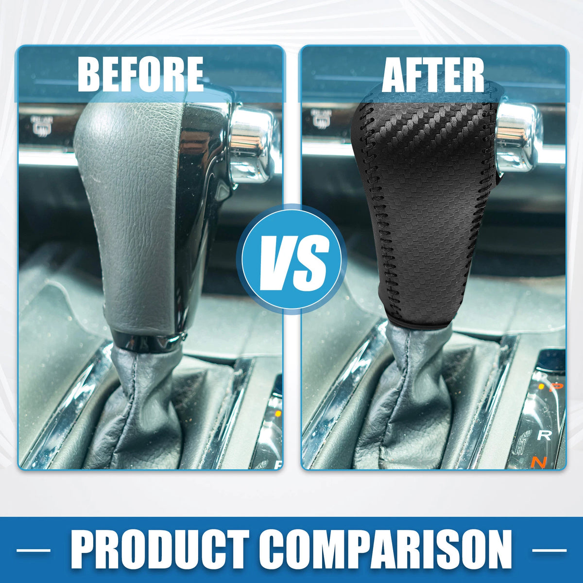 Gear Shift Lever Cover Trim for Honda HR-V (2016-2022) Black