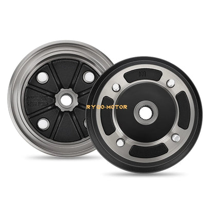2 x Front Brake Drum Hub for Kawasaki Mule 3010 4010 4000 3000 2510