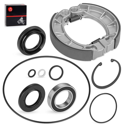 Rear Brake Drum Shoes Kit for Honda Rancher 420 TRX420TM 2x4 (07-13)