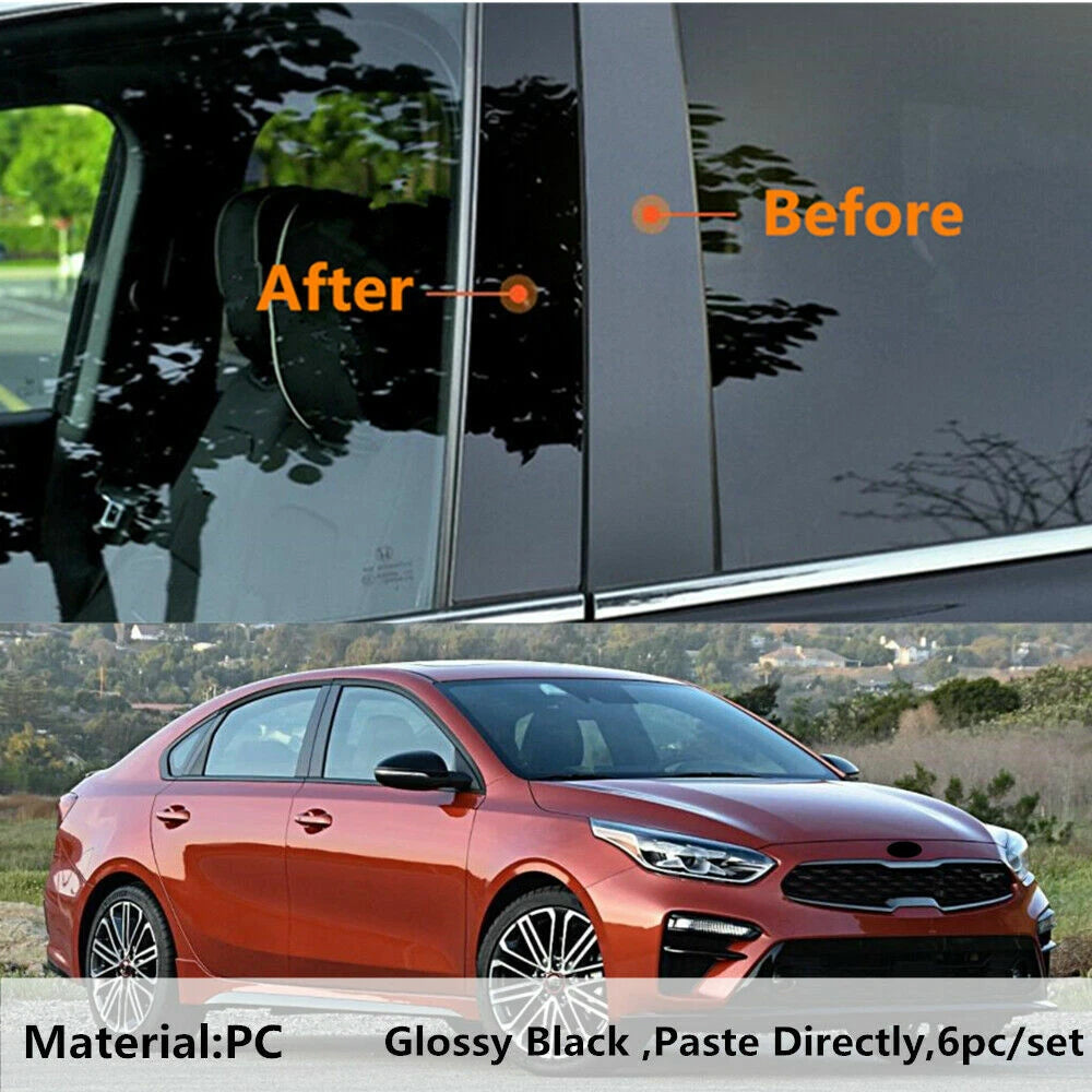 Pillar Posts 6 pcs Door Trim for KIA Forte K3 (2019–2021)
