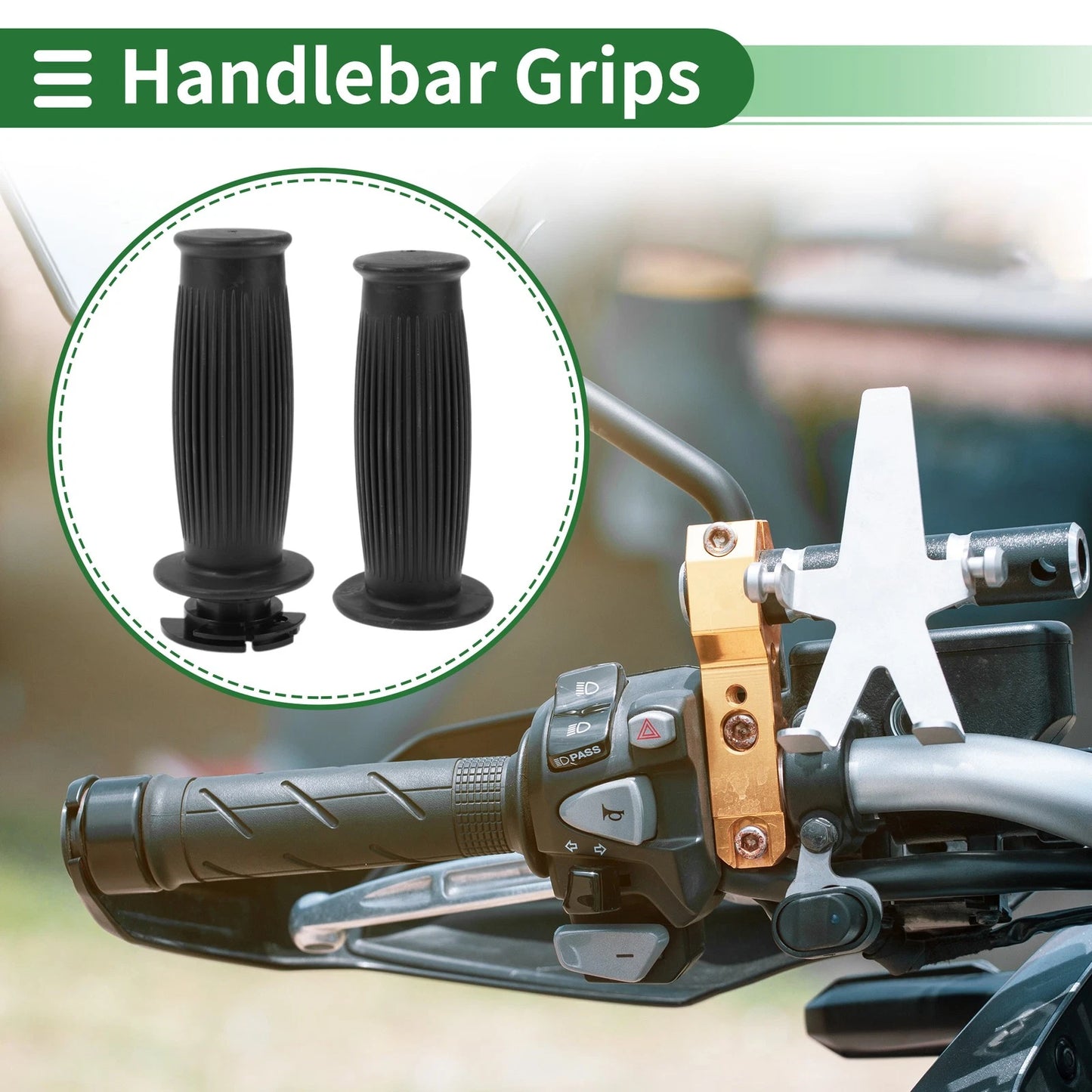 7/8" 22mm Hand Grips Covers for Motorcycle