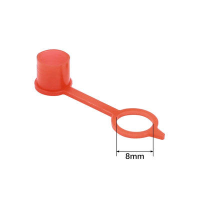 M8 / 300pcs / Red Plastic Nipple Grease Fitting Dust Cap Cover for Motorcycle