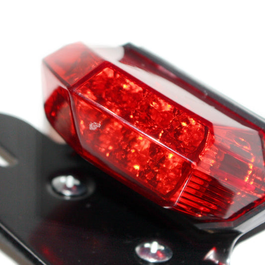 12V Red LED Brake Tail Light for Motorcycle Dirt Bike (No Plate)