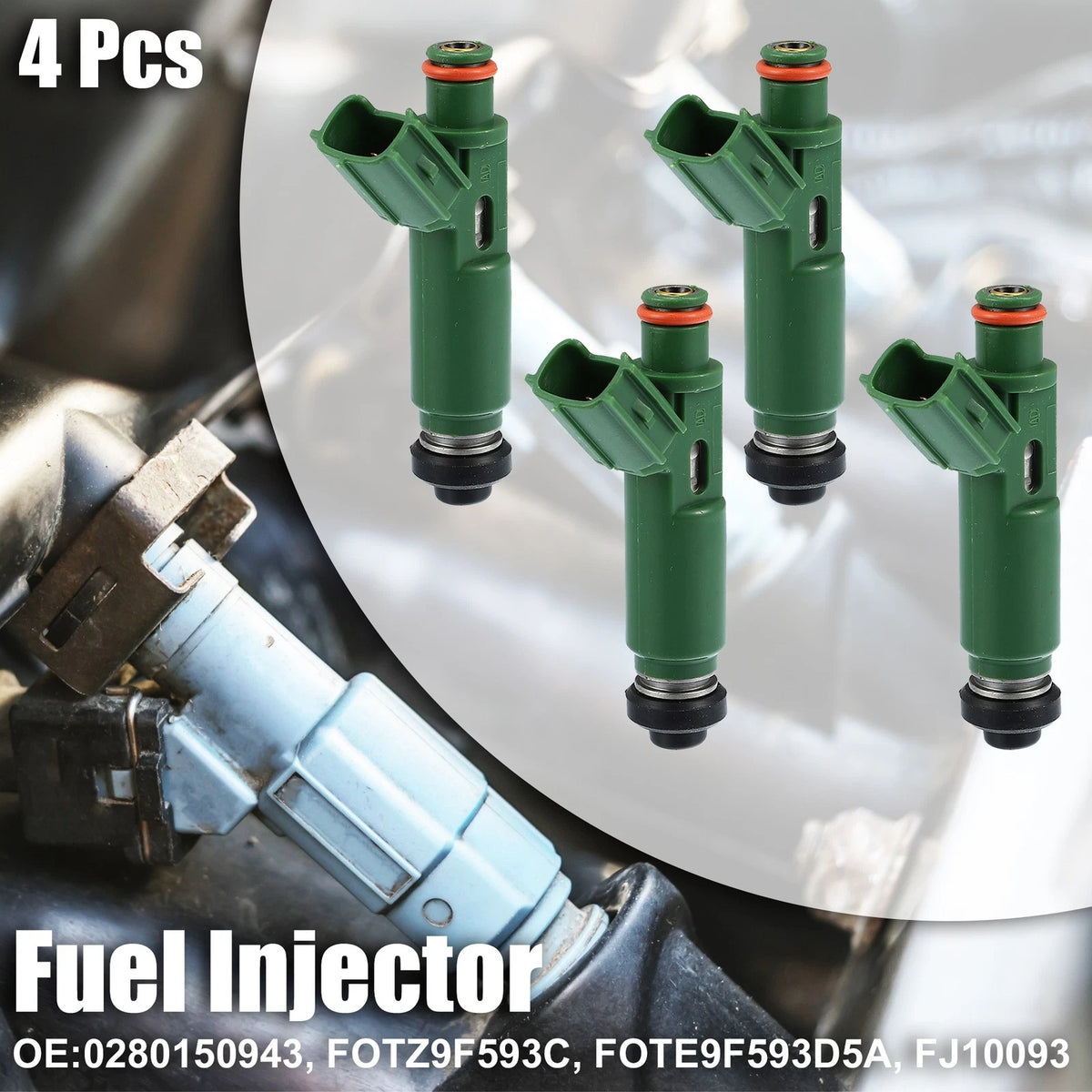 4pcs Car Fuel Injector Nozzle for Toyota Celica Matrix 1.8L (2003–2005)
