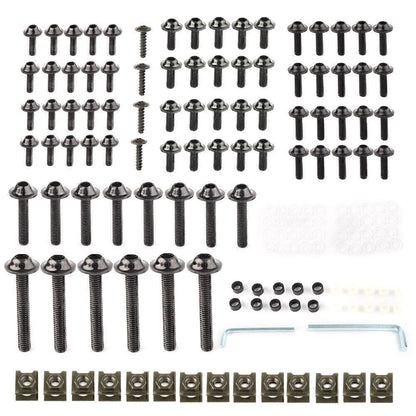 CNC Alloy Black Fairing Bolt Bodywork Screws Nuts for Kawasaki