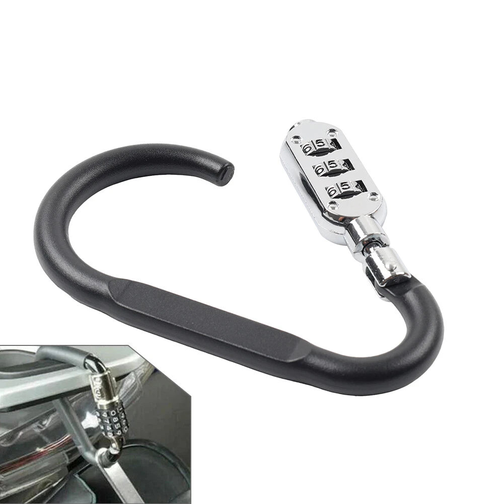 Motorcycle Helmet Lock Buckle Anti-theft Fastener T-Bar Kit for Harley