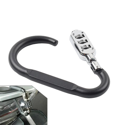 Motorcycle Helmet Lock Buckle Anti-theft Fastener T-Bar Kit for Harley