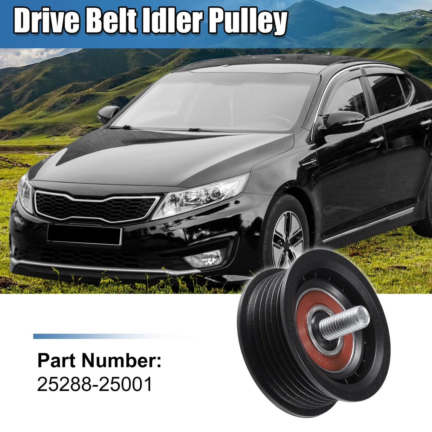 Upper Idler Pulley Tensioner for Kia Forte, Hyundai (2010-2018)