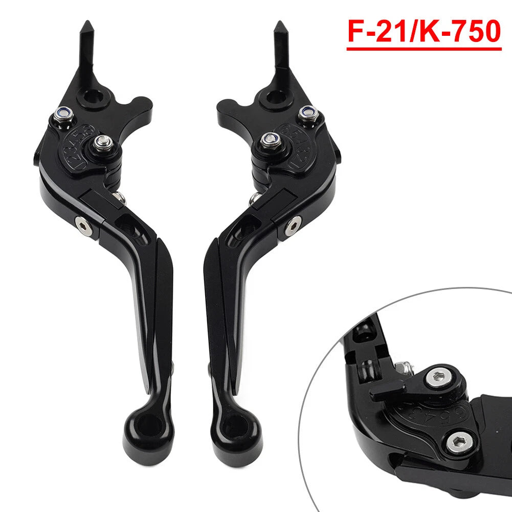 Folding Extendable Brake Clutch Levers for Kawasaki Z650 Z900 Ninja 650R (17-22)