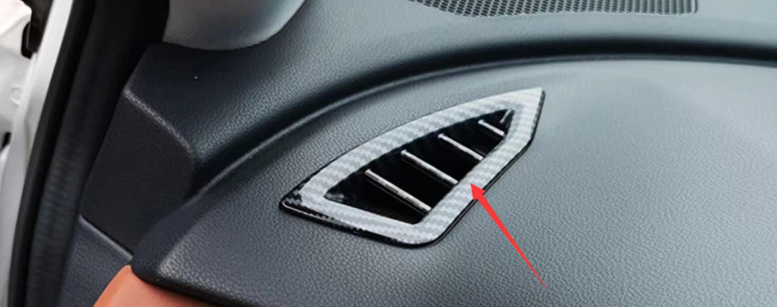 Upper Air Vent Outlet Cover Trim for 2021-2022 Subaru Outback Carbon Fiber 2 x