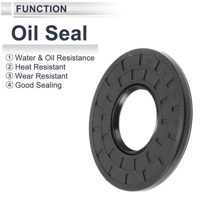 Oil Seal 40x90x7mm Nitrile Rubber Black 5 pcs for Make Model