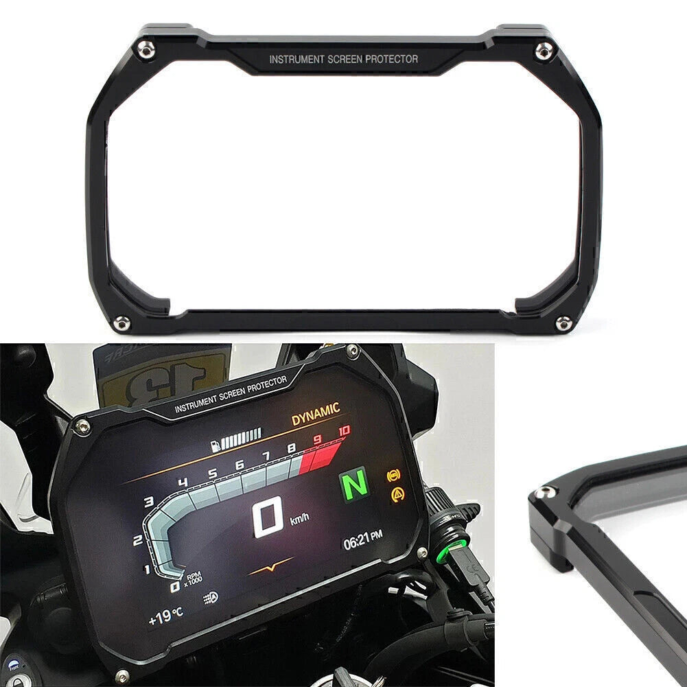Black Moto Meter Frame Cover Screen Protector for BMW R1200GS R1250GS F850GS (2013-2023)
