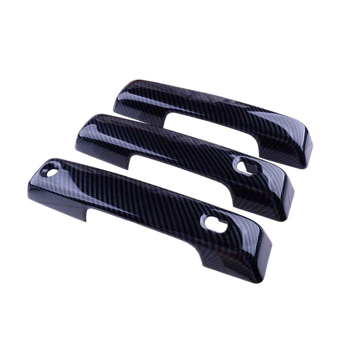 4 x Carbon Fiber Style Door Handle Trims for Ford F-150 (2021-2022)