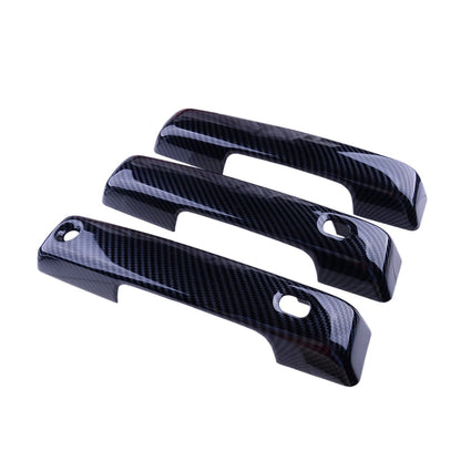 4 x Carbon Fiber Style Door Handle Trims for Ford F-150 (2021-2022)