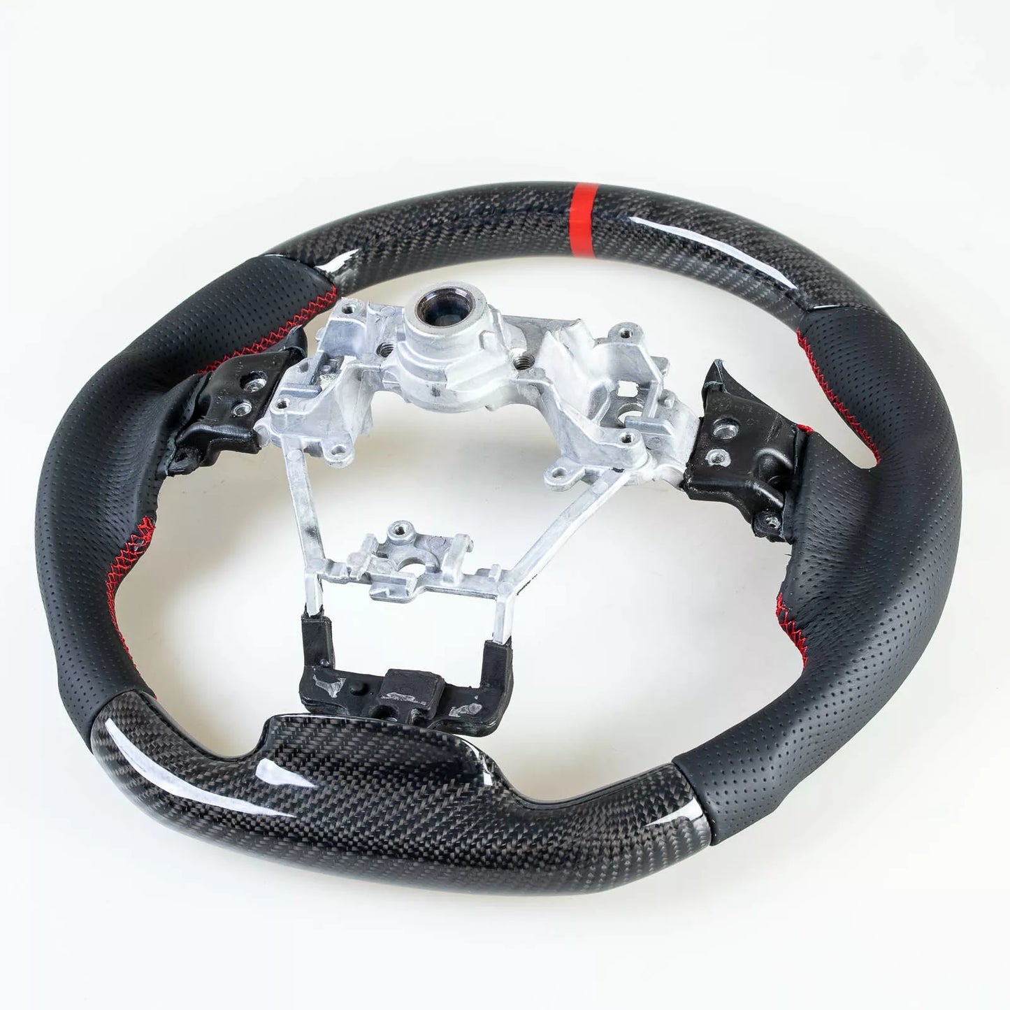 Carbon Leather Red Steering Wheel for Subaru Impreza, Forester, Ascent (2017-2023)