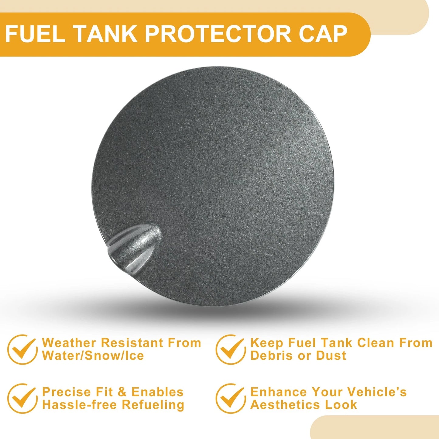 Fuel Tank Door Cap for Ford Focus 2 MK2 MK3 2008-2011 Gas Tank Flap Gray