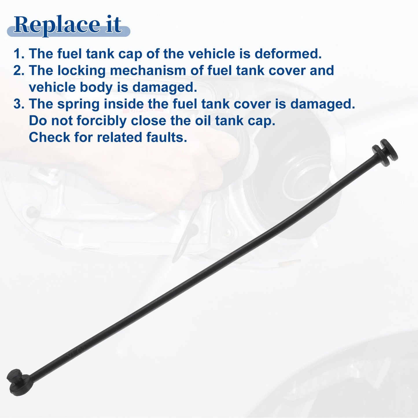 4 Pcs Fuel Tank Cap Tether Rope for BMW 740i (2011-2015)