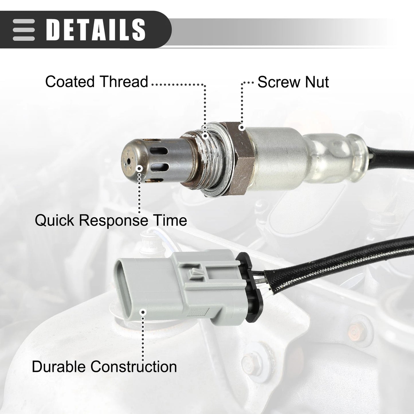 Oxygen Sensor O2 for Chevy Silverado V6 (2014-2017)