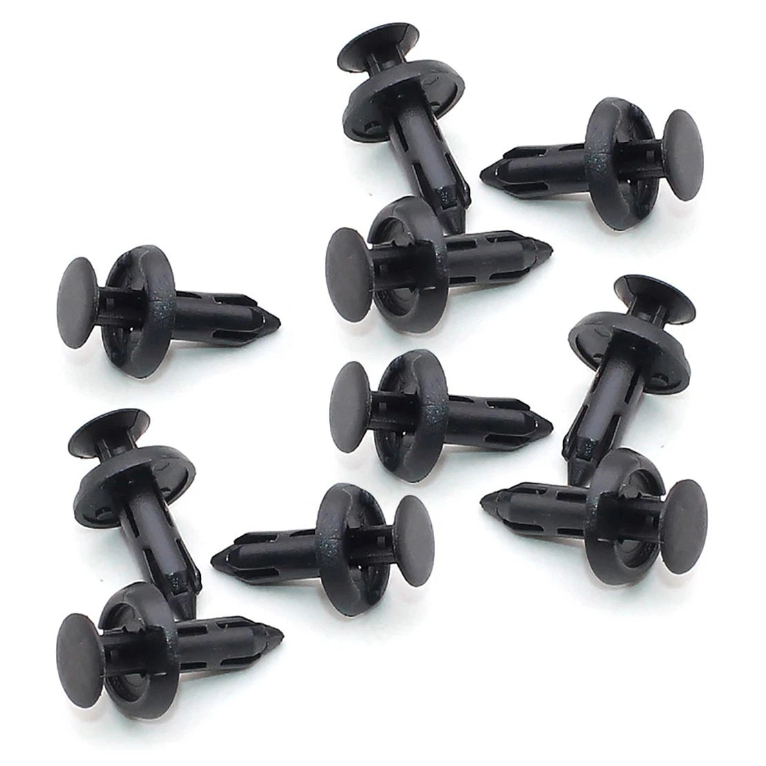 10 x Black Bumper Fender Moulding Clips for Honda