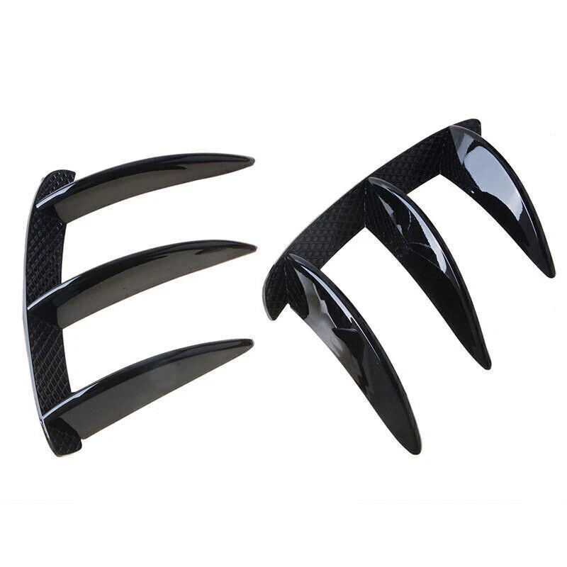 Rear Bumper Air Vent Spoiler Trim Glossy Black for Benz A-Class W176 (2013-2018)