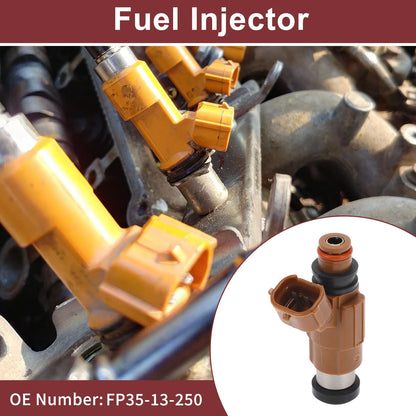 Fuel Injector FP35-13-250 for Mazda 626 2.0 (2000-2001) 1 Pc Brown