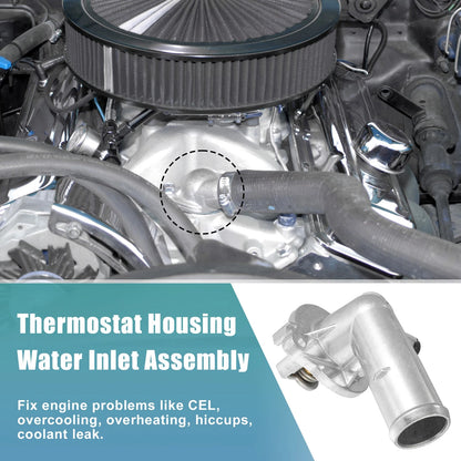 Thermostat Housing Assembly for Dodge Durango (2011 - 2015) Silver Tone