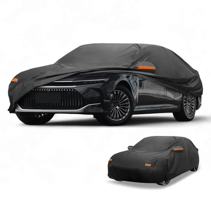 Waterproof All Weather Car Cover for Toyota Crown Sedan Black