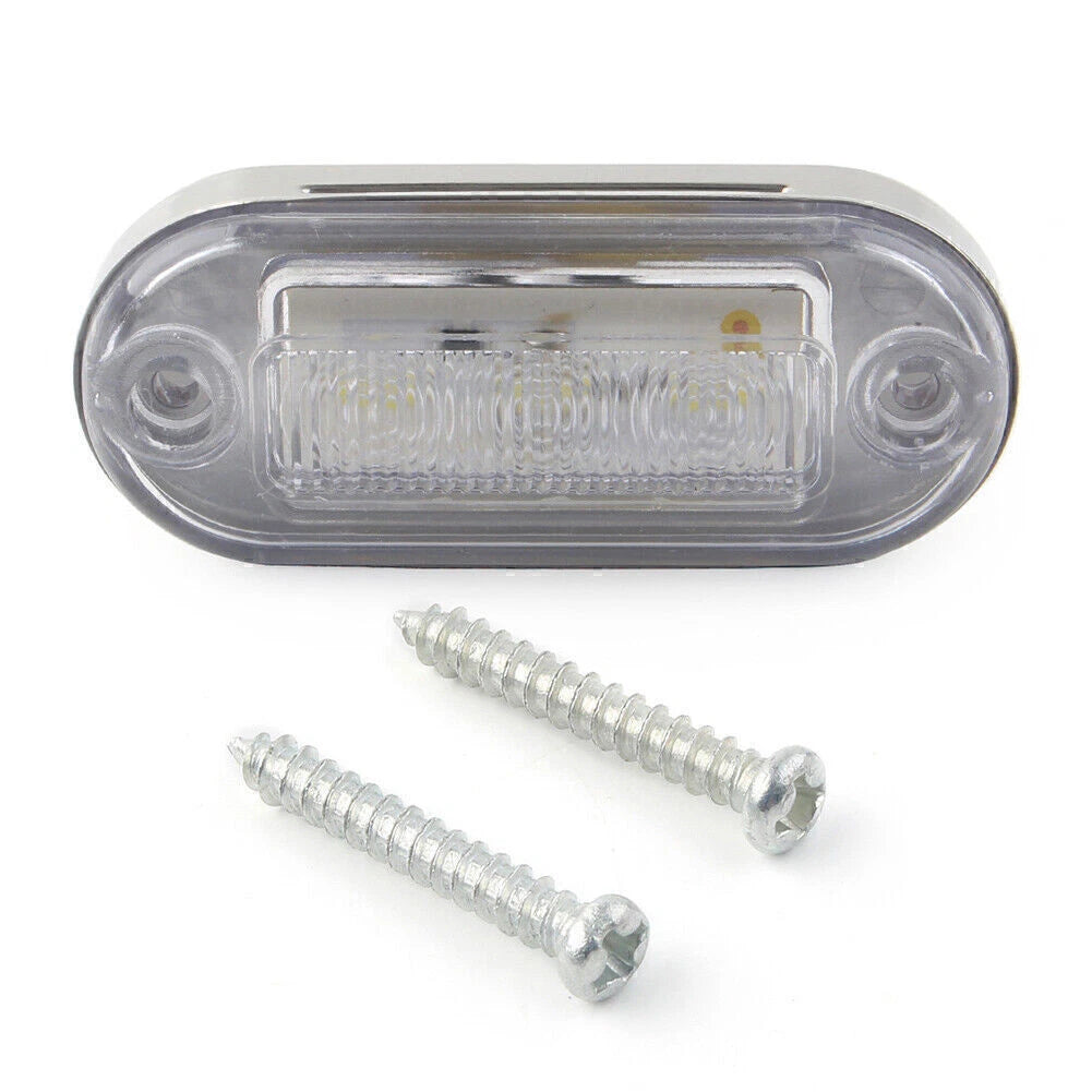 3 x 12V SMD LED Signal Light Lamp White Indicator for Truck Trailer RV Boat