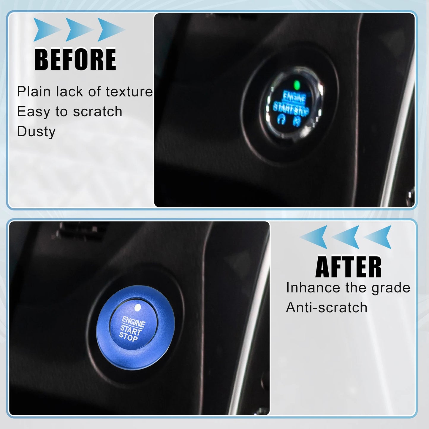 Engine Start Stop Button Cover for Ford Explorer Hybrid (2020-2023)