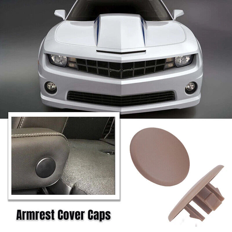 2 x Rear Armrest Cover Caps Beige for Chevrolet Tahoe Suburban GMC Yukon (2007-14)