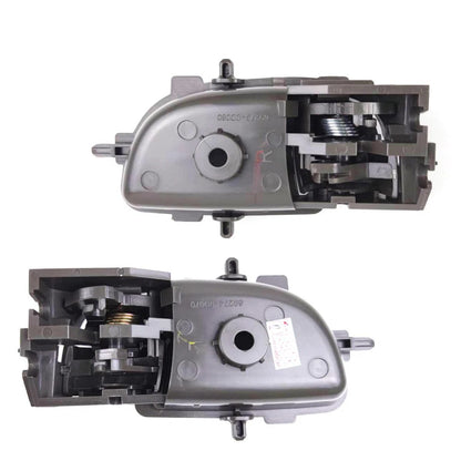 Interior Door Handle Gray Pair L+R Fits Toyota Vios Yaris 4D Sedan 2007-12 D06