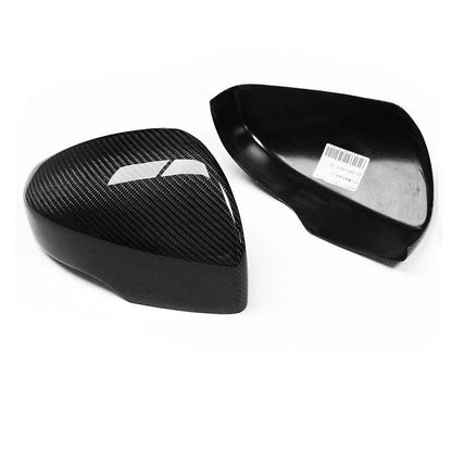 Carbon Fiber Wing Rearview Mirror Cover Trim Fit For Subaru XV 2018-2023