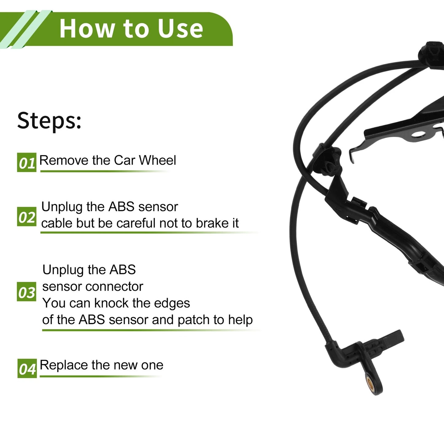 ABS Wheel Speed Sensor for Toyota C-HR Front Right (2017-2023)