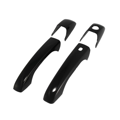 4pcs Door Trim Covers Handle for Jeep/Dodge/Chrysler Glossy Black