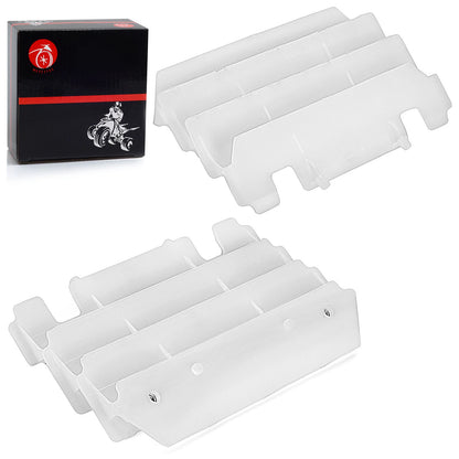 Left + Right Radiator Shrouds Guard Kit for Kawasaki KX125 KX250 (1997–2005)
