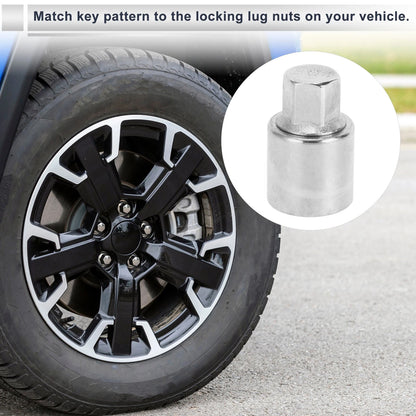 Wheel Lock Lugnut Antitheft Screw Nut Removal Key Socket for Jeep Compass