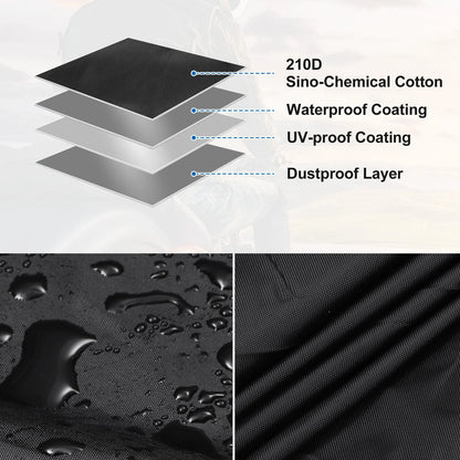 M 210D Sino-Chemical Cotton Hood Windshield Cover for Mini Vans