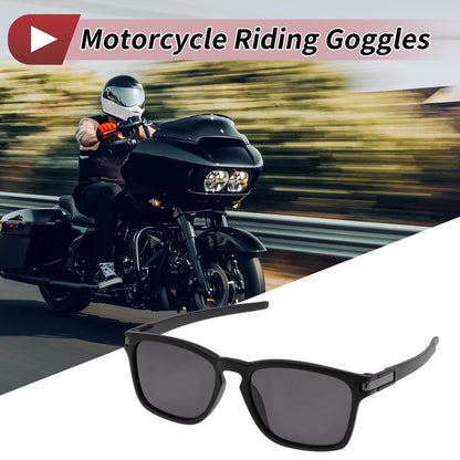 1Pc Motorcycle Riding Goggles Gray Lens Black Frame PC UV400 for Make Model